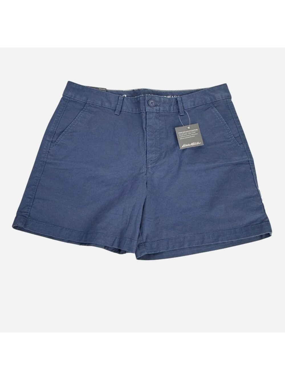 Eddie Bauer Women's Legendwash Slightly Curvy Chino Shorts Blue Size 10
